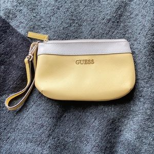 GUESS light yellow pouch